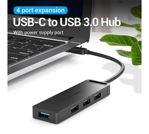 USB-хаб Vention TGKBB 4 ports Black