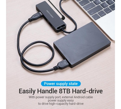 USB-хаб Vention TGKBB 4 ports Black