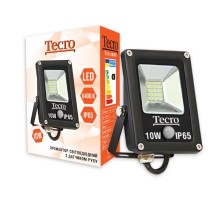 Світлодіодний прожектор Tecro TL-FL-10B-PR 10W 6400K з датчиком руху
