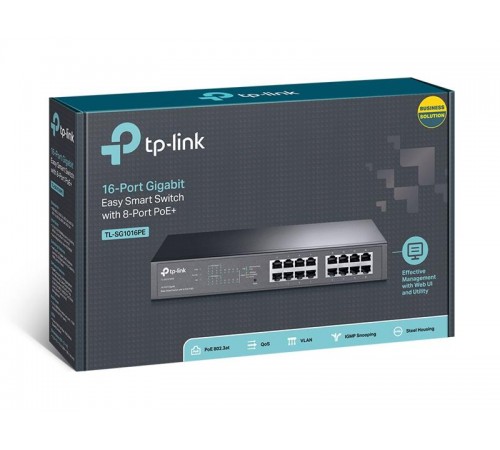 Комутатор TP-Link TL-SG1016PE Комутатор TP-Link TL-SG1016PE