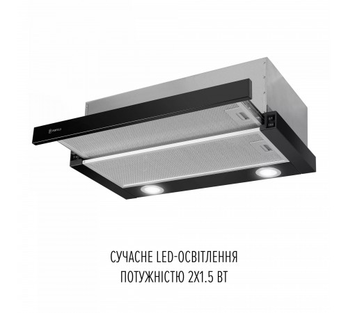 Витяжка Perfelli TL 6622 BL 1000 LED