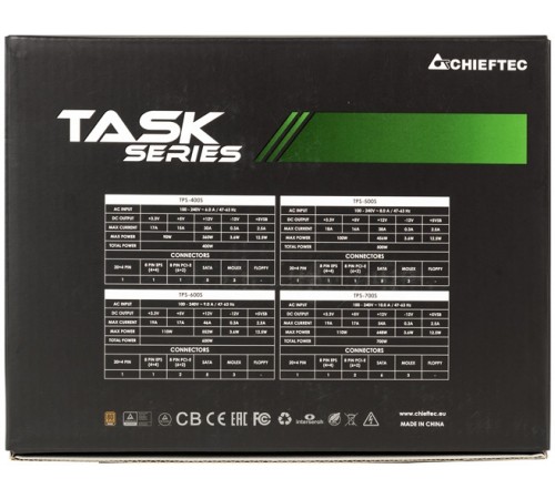 Блок живлення Chieftec TPS-700S, ATX 2.3, APFC, 12cm fan, Bronze, RTL