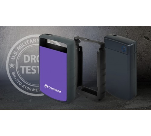 Зовнішній жорсткий диск 2.5" USB 1.0TB Transcend StoreJet 25H3 (TS1TSJ25H3P)