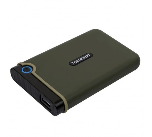 Накопичувач зовнiшнiй HDD 2.5" USB 1.0TB Transcend StoreJet 25M3 Military Green Slim (TS1TSJ25M3G)