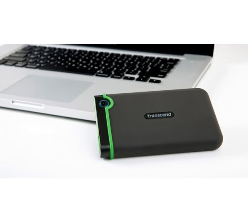 Накопичувач зовнiшнiй HDD 2.5" USB 1.0TB Transcend StoreJet 25M3 Iron Gray Slim (TS1TSJ25M3S)