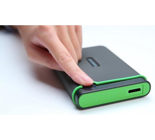 Накопичувач зовнiшнiй HDD 2.5" USB 2.0TB Transcend StoreJet 25M3 Iron Gray Slim (TS2TSJ25M3S)