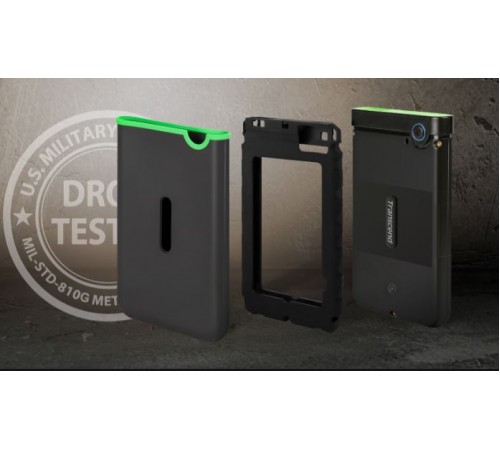 Накопичувач зовнiшнiй HDD 2.5" USB 2.0TB Transcend StoreJet 25M3 Iron Gray Slim (TS2TSJ25M3S)