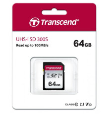 Карта пам`яті SDXC 64GB UHS-I/U3 Class 10 Transcend 300S (TS64GSDC300S)