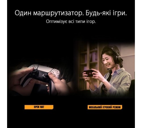 Бездротовий маршрутизатор Asus TUF Gaming AX3000 V2 (TUF-AX3000 V2) (90IG0790-MO3B00)