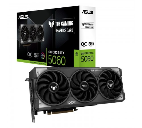 Відеокарта GF RTX 5060 8GB GDDR7 TUF Gaming OC Asus (TUF-RTX5060-O8G-GAMING) Відеокарта GF RTX 5060 8GB GDDR7 TUF Gaming OC Asus (TUF-RTX5060-O8G-GAMING)