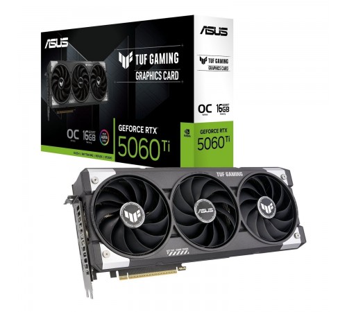 Відеокарта GF RTX 5060 Ti 16GB GDDR7 TUF Gaming OC Asus (TUF-RTX5060TI-O16G-GAMING)