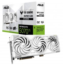 Відеокарта GF RTX 5070 Ti 16GB GDDR7 TUF Gaming OC BTF White Asus (TUF-RTX5070TI-O16G-BTF-WHITE)