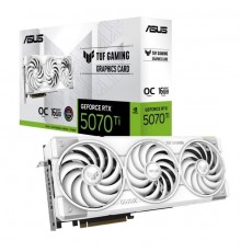 Відеокарта GF RTX 5070 Ti 16GB GDDR7 TUF Gaming OC White Asus (TUF-RTX5070TI-O16G-WHITE-GAMING)