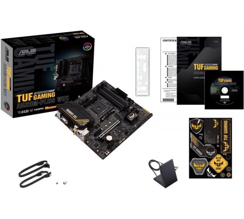 Материнська плата Asus TUF Gaming A520M-Plus WiFi Socket AM4 Материнська плата Asus TUF Gaming A520M-Plus WiFi Socket AM4