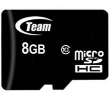 Карта пам`ятi MicroSDHC 8GB Class 10 Team + SD-adapter (TUSDH8GCL1003)-