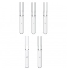 Точка доступу Ubiquiti UniFi UAP-AC-M-5 5-pack (AC1200, 2x2 MIMO, 1x10/100/1000 Mbps, PoE, MESH, без адаптерів живлення)