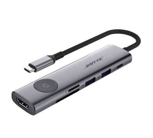 USB-хаб Boyye UC-721 USB Type-C 7-в-1 USB-хаб Boyye UC-721 USB Type-C 7-в-1