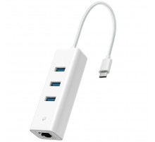 Мережевий адаптер TP-Link UE330C (USB-C 3.0, 10/100/1000Mbps, 3xUSB 3.0 HUB)