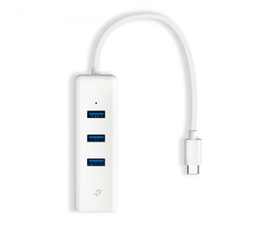 Мережевий адаптер TP-Link UE330C (USB-C 3.0, 10/100/1000Mbps, 3xUSB 3.0 HUB)