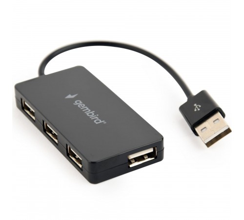 USB-хаб Gembird 4 ports Black (UHB-U2P4-04)