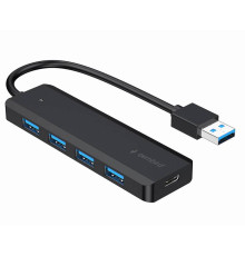 USB-хаб Gembird 4 ports USB 3.1 Black (UHB-U3P4P-02)