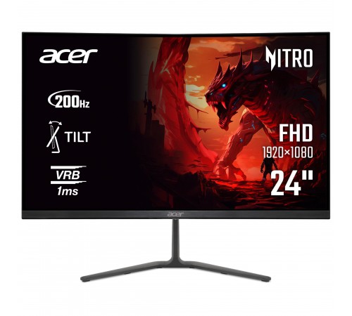 Монітор Acer 23.8" KG240YX1bmiipx (UM.QX0EE.110) IPS Black 200Hz