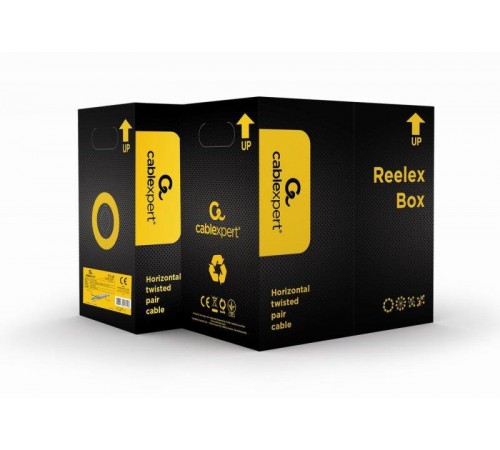 Кабель вита пара Cablexpert (UPC-5004E-L) CAT5e, багатожильний, алюміній під міддю (CCA с AWG24), неекранірований, 305м