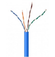 Кабель вита пара Cablexpert (UPC-5004E-SOL-B) CAT5e, алюміній під міддю (CCA з AWG24), неекранований, блакитний, 305м