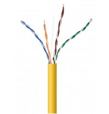 Кабель вита пара Cablexpert (UPC-5004E-SOL-Y) CAT5e, алюміній під міддю (CCA з AWG24), неекранований, жовтий, 305м