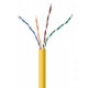 Кабель вита пара Cablexpert (UPC-5004E-SOL-Y) CAT5e, алюміній під міддю (CCA з AWG24), неекранований, жовтий, 305м