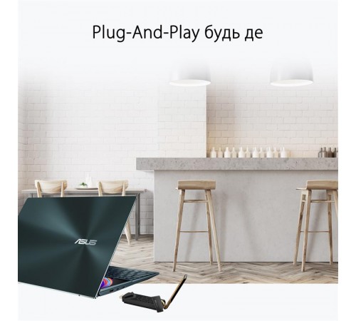 Бездротовий адаптер Asus USB-AX56W/O cradle (90IG06H0-MO0R10)