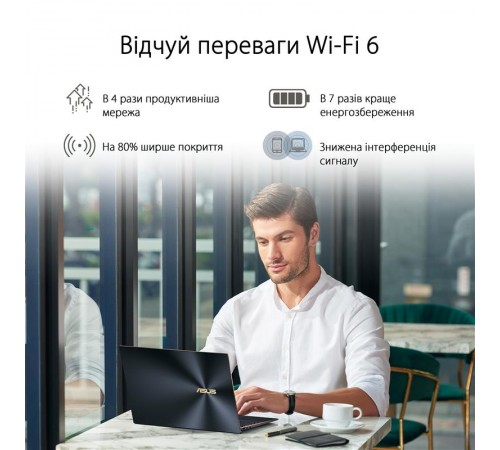 Бездротовий адаптер Asus USB-AX56W/O cradle (90IG06H0-MO0R10)