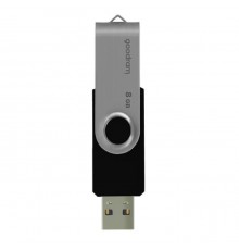 Флеш-накопичувач USB2.0  8GB Goodram UTS2 (Twister) Black (UTS2-0080K0R11)