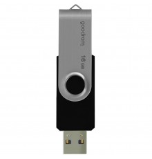Флеш-накопичувач USB2.0 16GB Goodram UTS2 (Twister) Black (UTS2-0160K0R11)
