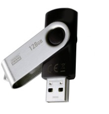 Флеш-накопичувач USB2.0 128GB Goodram UTS2 (Twister) Black (UTS2-1280K0R11)