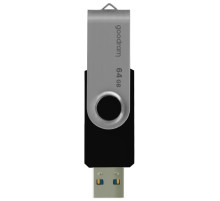 Флеш-накопичувач USB3.2 64GB Goodram UTS3 (Twister) Black (UTS3-0640K0R11)