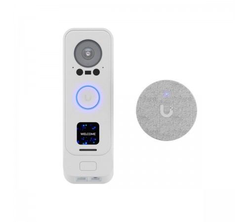 Комплект Ubiquiti UniFi Protect G4 Doorbell Professional PoE Kit-White (UVC-G4 Doorbell Pro PoE Kit-White) (домофон + дзвінок)