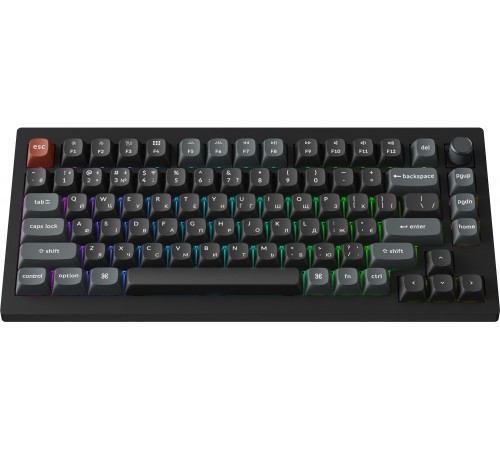 Клавіатура бездротова Keychron V1 Ultra Keychron Red Switch Black RGB (V1U-D1-UA)