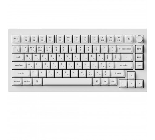 Клавіатура бездротова Keychron V1 Ultra Keychron Red Switch White RGB (V1U-F1-UA)