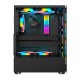 Корпус 1stPlayer V2-A-BK-4F1 Black без БЖ