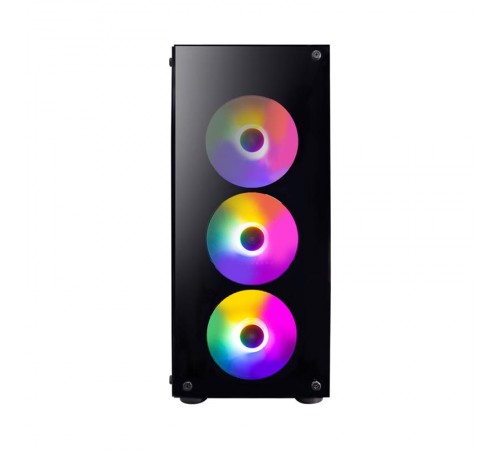 Корпус 1stPlayer V3-B-BK-4F1 Black без БЖ