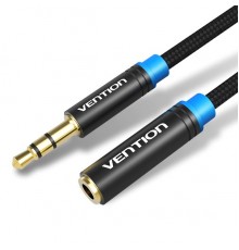 Кабель Vention 3.5 мм - 3.5 мм (M/F), 5 м, Black (VAB-B06-B500-M)