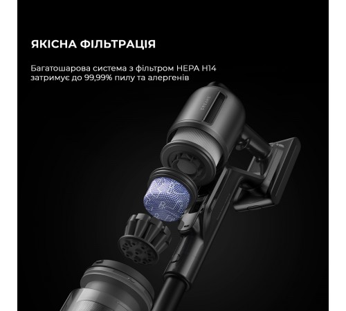 Акумуляторний пилосос Dreame Z40 Station (VZV33A)