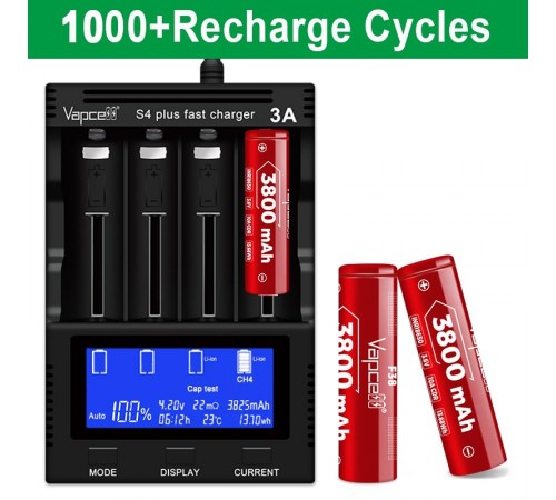 Акумулятор Vapcell F38 18650 Li-Ion 3800mAh 1шт Акумулятор Vapcell F38 18650 Li-Ion 3800mAh 1шт