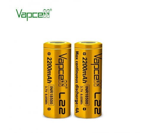 Акумулятор Vapcell 18500 L22 Li-Ion 2200mAh 1шт Акумулятор Vapcell 18500 L22 Li-Ion 2200mAh 1шт