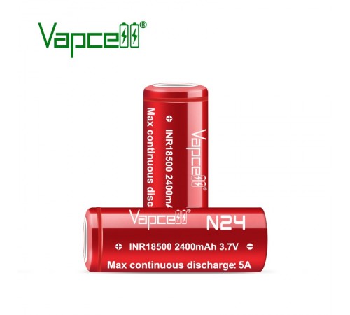 Акумулятор Vapcell 18500 N24 Li-Ion 2400mAh 1шт Акумулятор Vapcell 18500 N24 Li-Ion 2400mAh 1шт