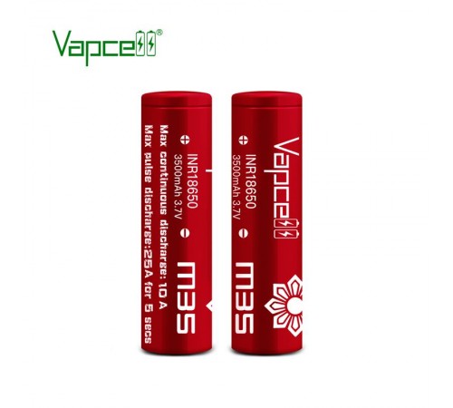 Акумулятор Vapcell M35 18650 Li-Ion 3500mAh 1шт Акумулятор Vapcell M35 18650 Li-Ion 3500mAh 1шт