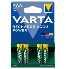 Акумулятор Varta Recharge Accu AAA/HR03 Ni-MH 800 mAh BL 4шт