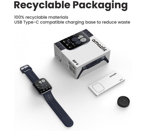 Смарт-годинник Amazfit Bip 6 Black (W2435AP1N)