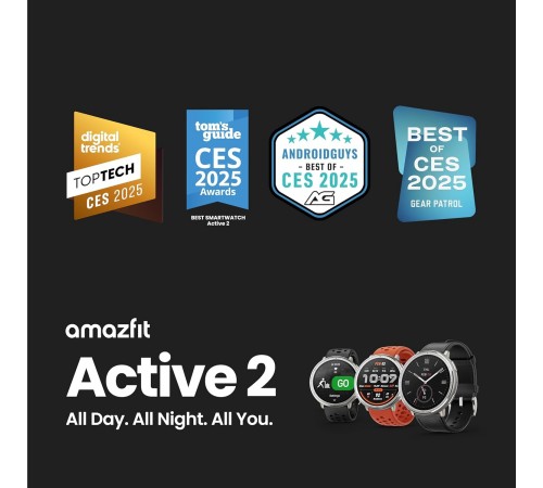 Смарт-годинник Amazfit Active 2R Sport Black (W2437GL7N)